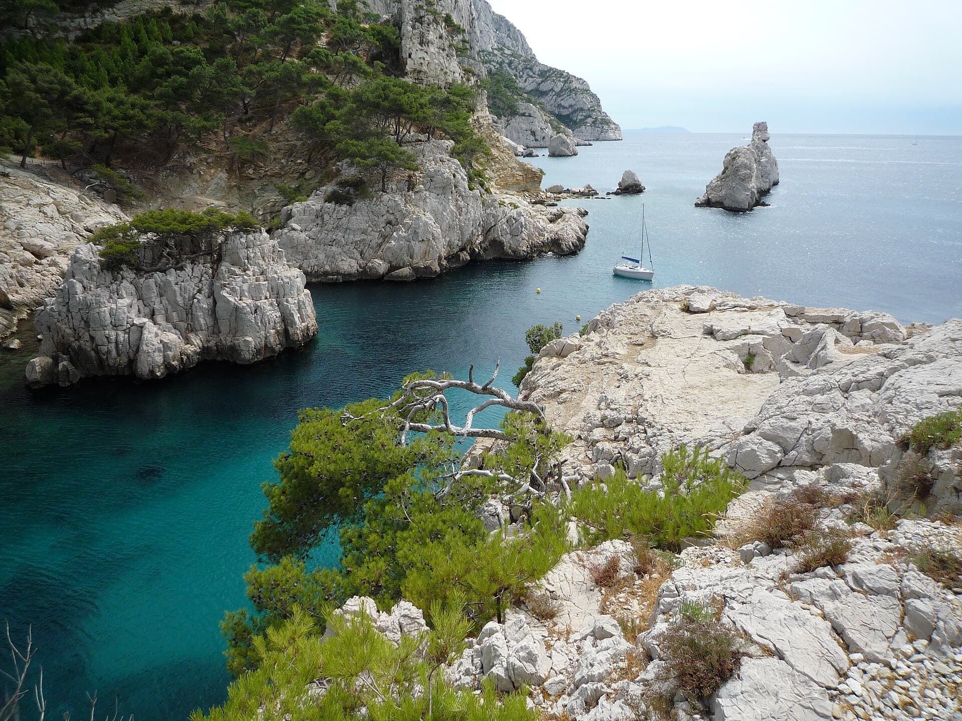 The Calanque de Sugiton: White Limestone and Deep Water